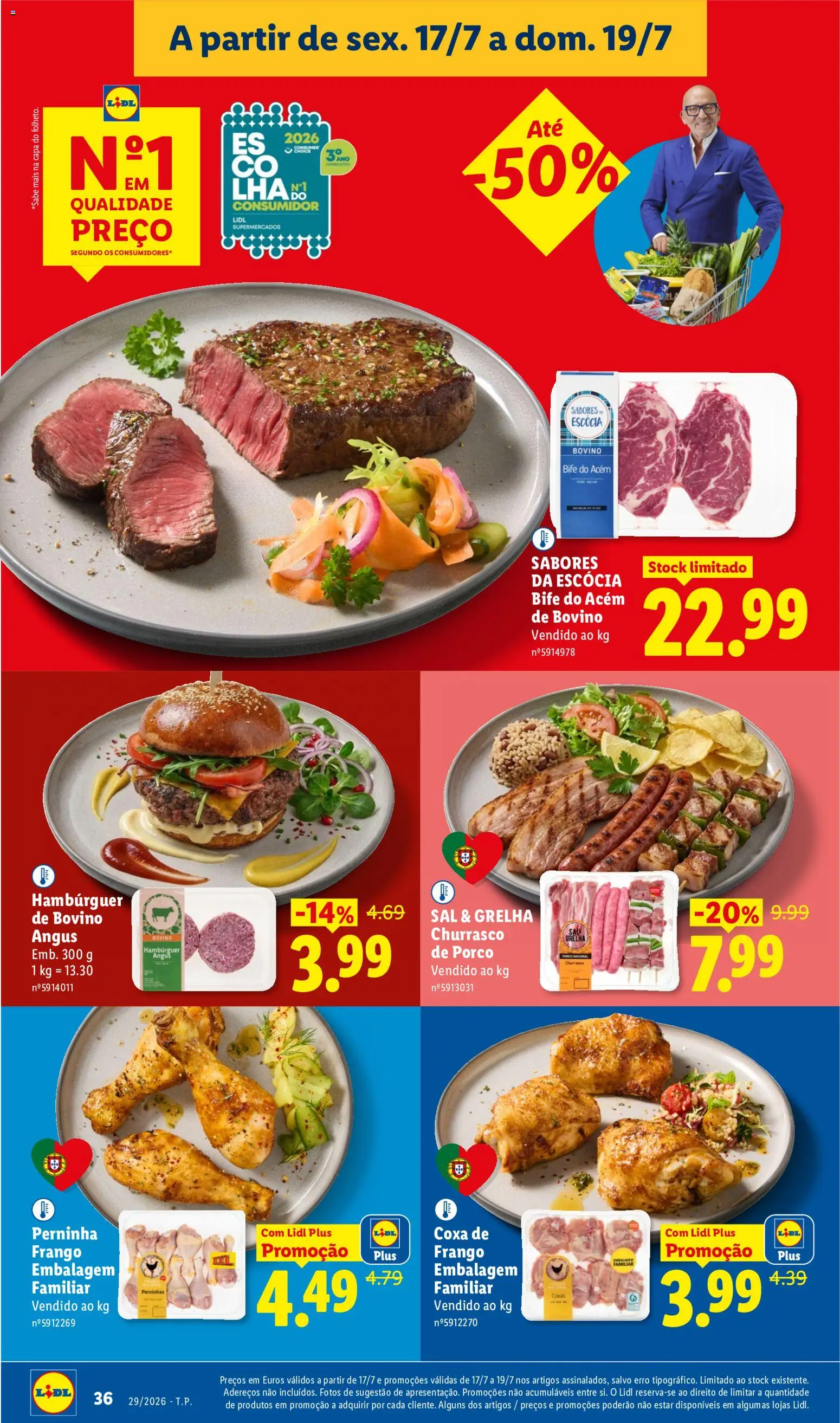 Lidl folheto │ válido de 13/07/2026 | Página: 34 | Produtos: Frango, Hambúrguer, Sal