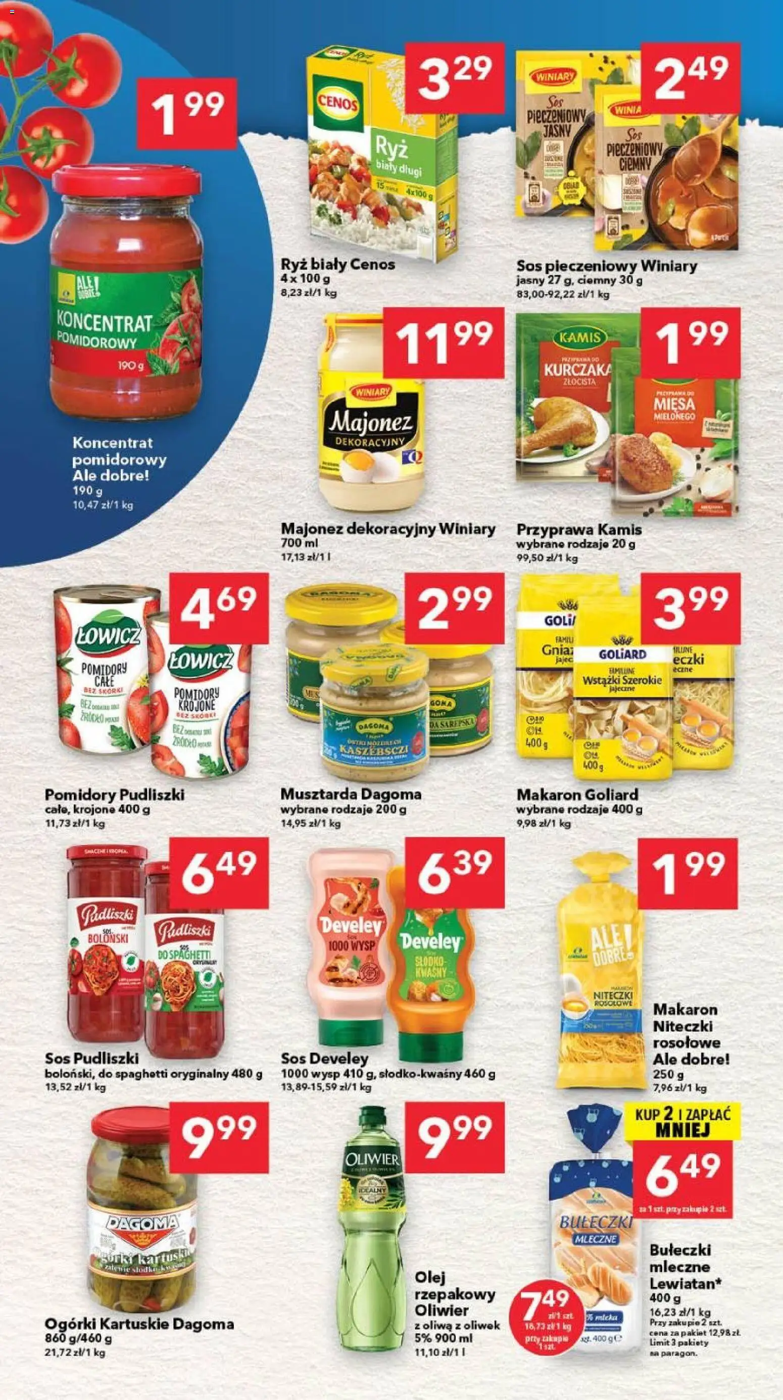 Lewiatan gazetka - Gdańsk od 24.09.2026 | Strona: 4 | Produkty: Spaghetti, Koncentrat pomidorowy, Pomidory, Makaron