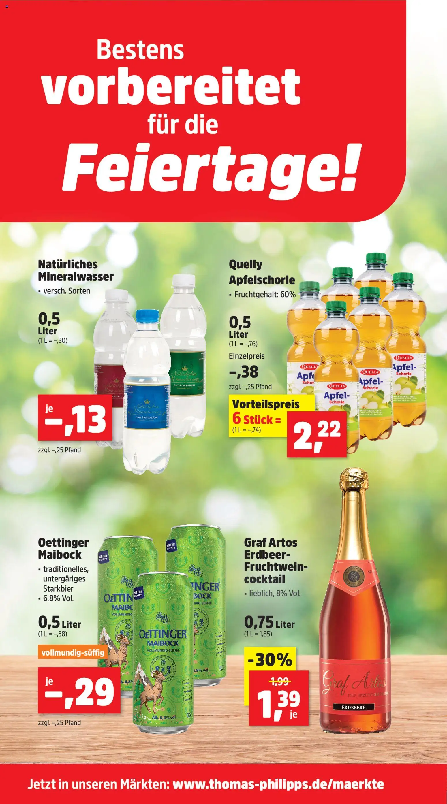 Thomas Philipps Prospekt – gültig ab 04.05.2026 | Seite: 18 | Produkte: Äpfel, Oettinger, Mineralwasser
