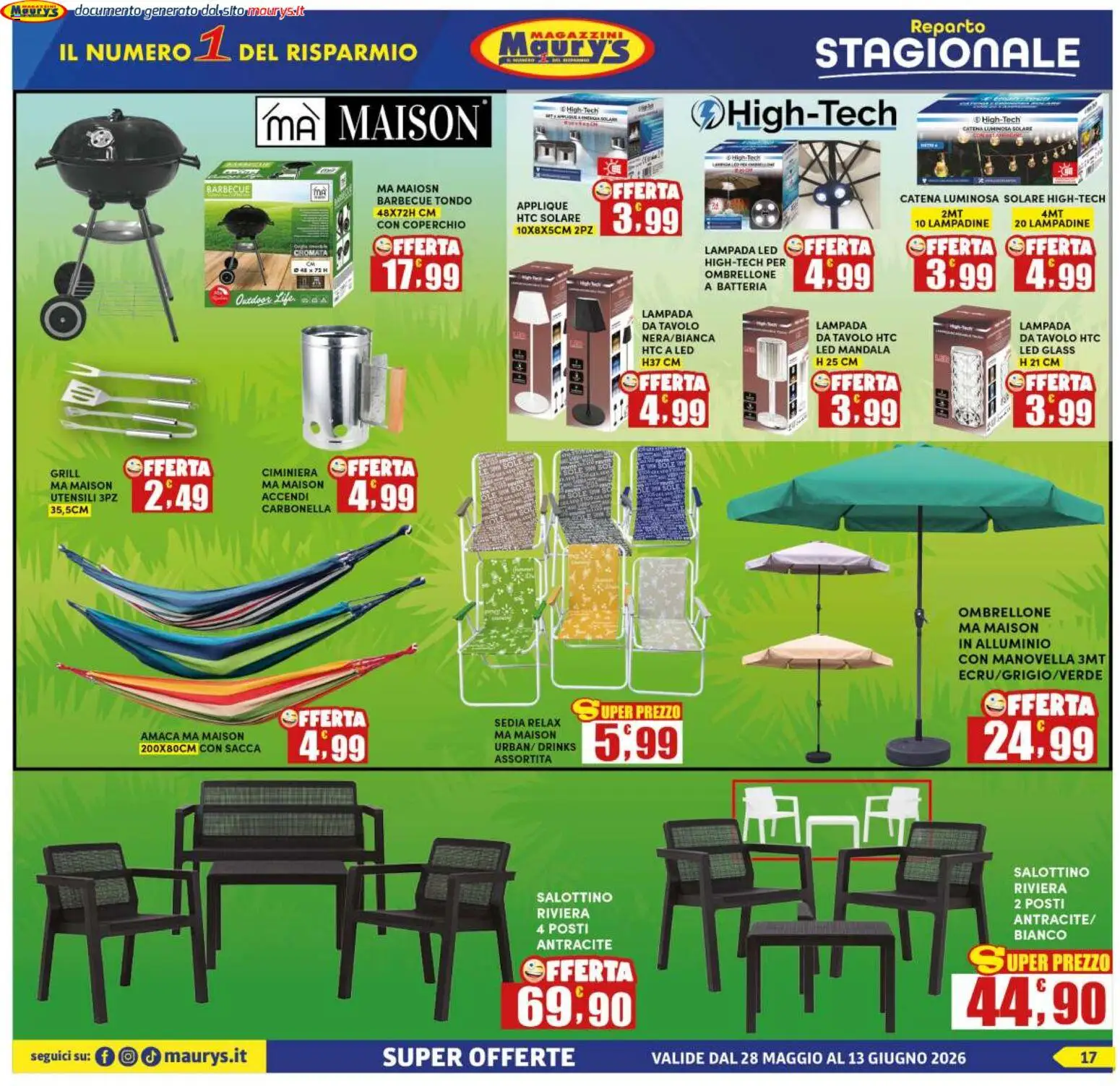 Volantino Maury's del 28.05.2026 | Pagina: 17