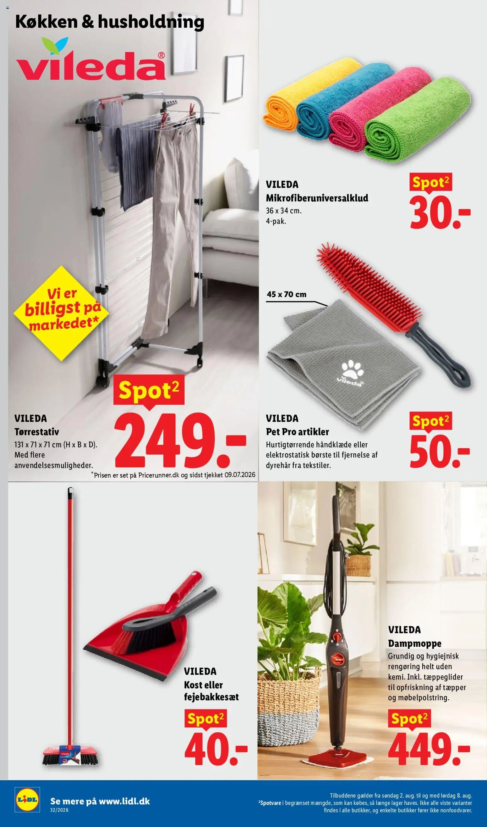 Lidl tilbudsavis – gyldig fra 02/08/2026 | Side: 2 | Produkter: Børste, Håndklæde, Søm