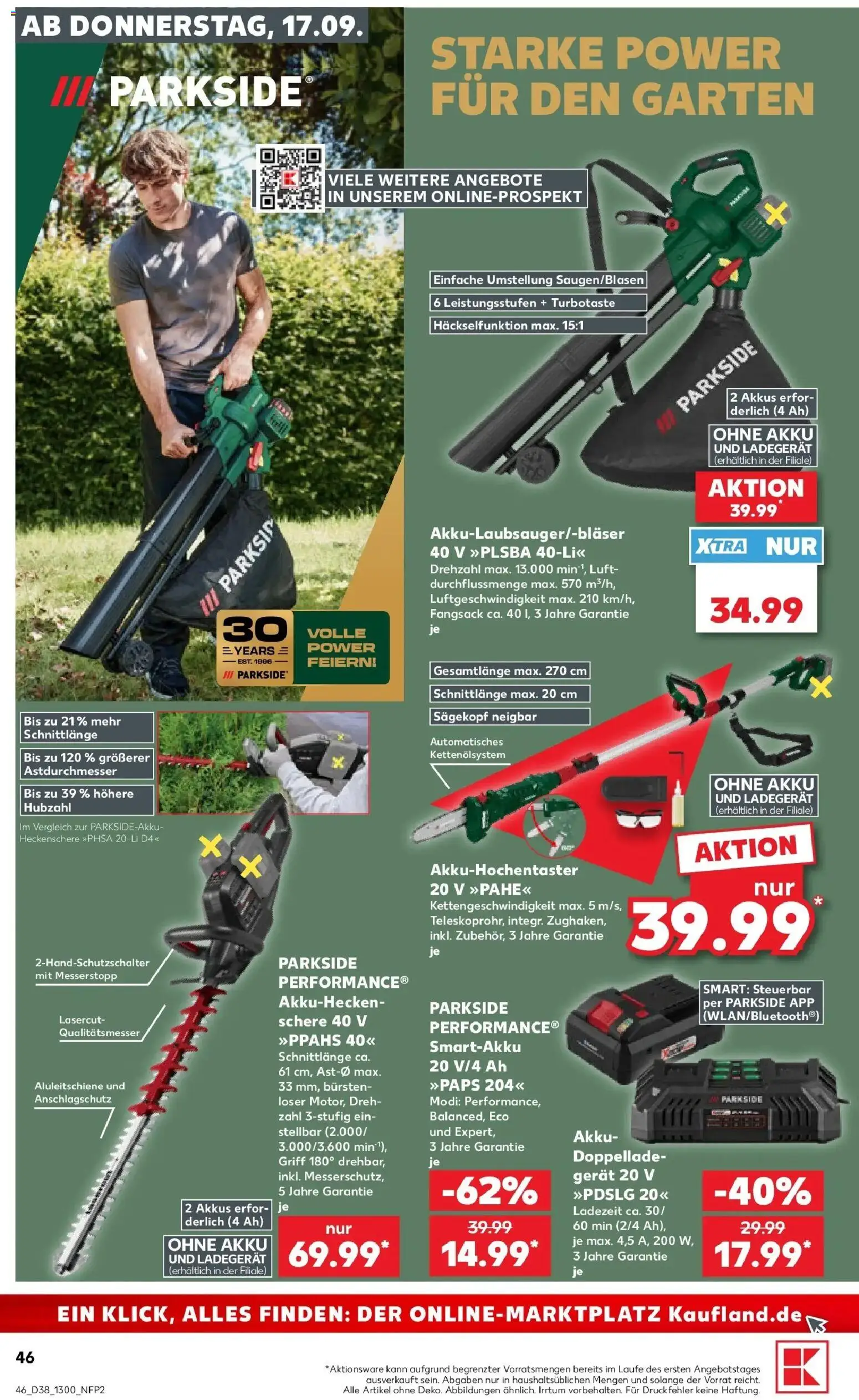 Prospekt Kaufland ab 17.09.2026 » Angebote Online zum Blättern | Seite: 46 | Produkte: Ladegerät