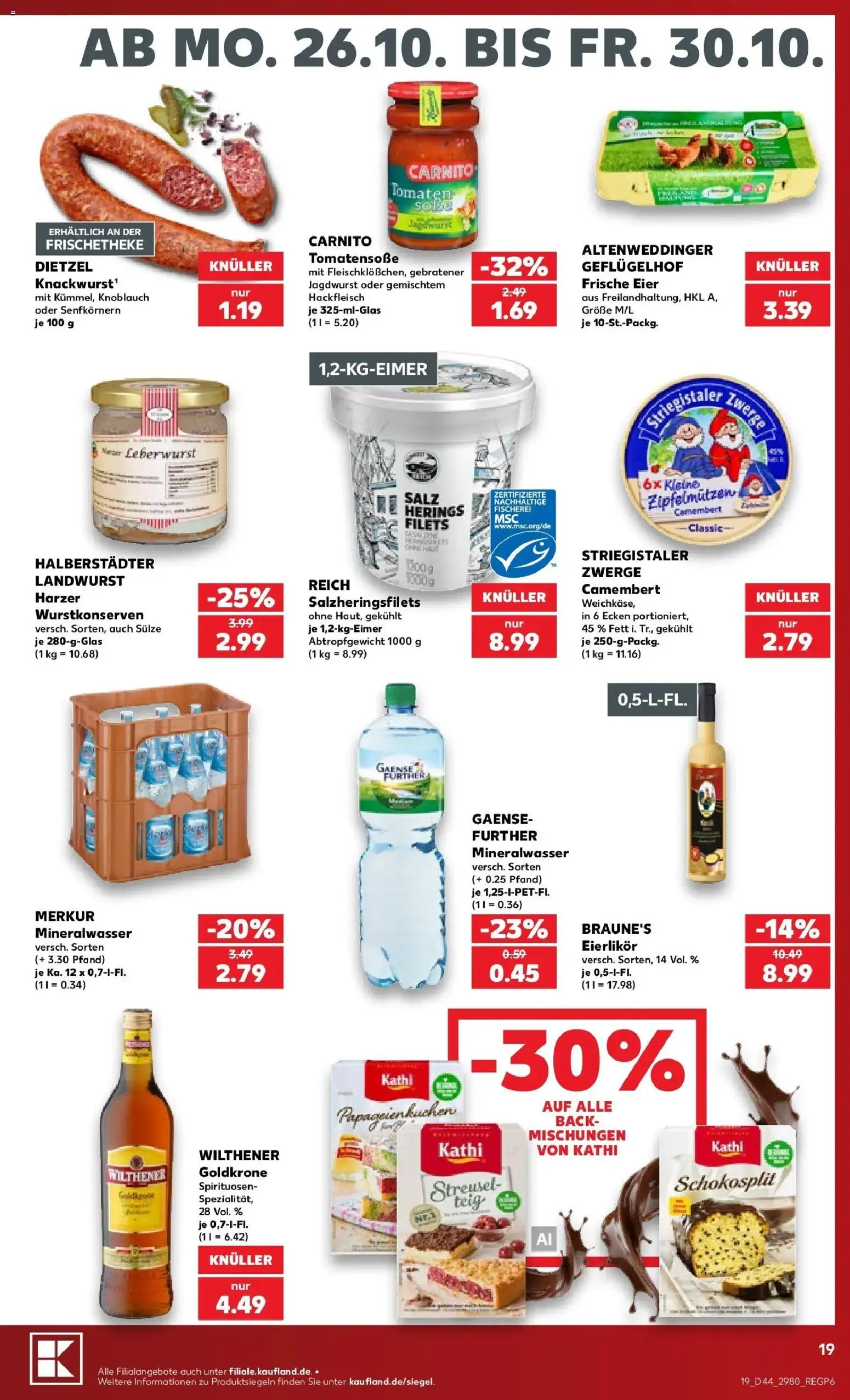 Prospekt Kaufland ab 26.10.2026 » Angebote Online zum Blättern | Seite: 19