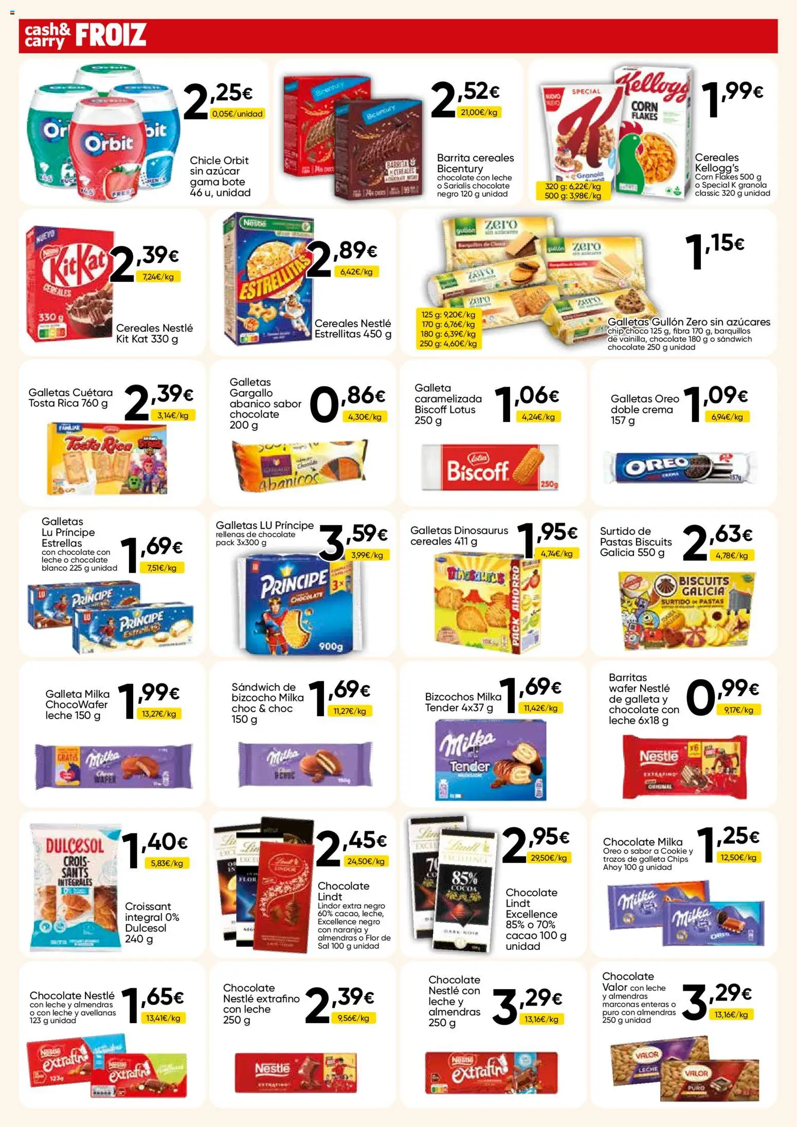 Froiz - Folleto Cash │ válido desde el 03.06.2026 | Página: 4 | Productos: Chocolate, Cereales, Chocolate con leche, Φρυγανιές σικάλεως