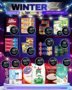 Super Save specials catalogue – valid from 01/07/2026 | Page: 2 | Products: Flour, Detergente líquido, Toilet, Rice