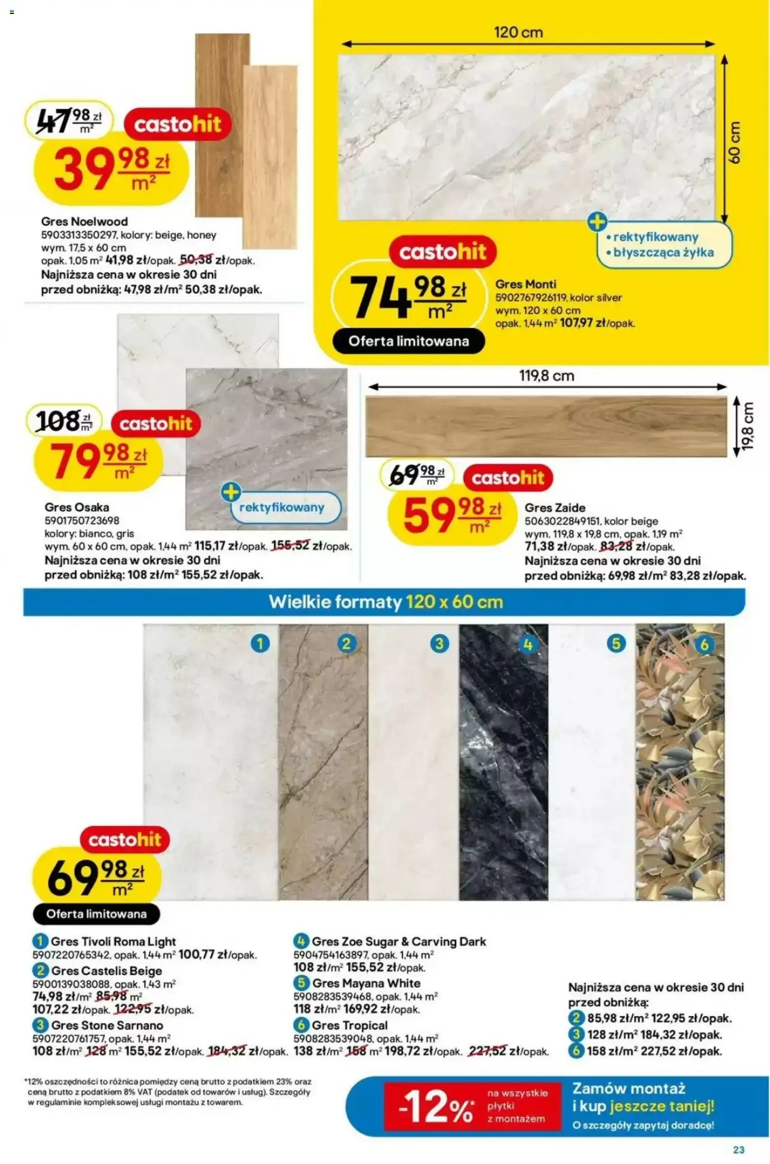 Castorama gazetka od 12.08.2026 | Strona: 23 | Produkty: Płytki