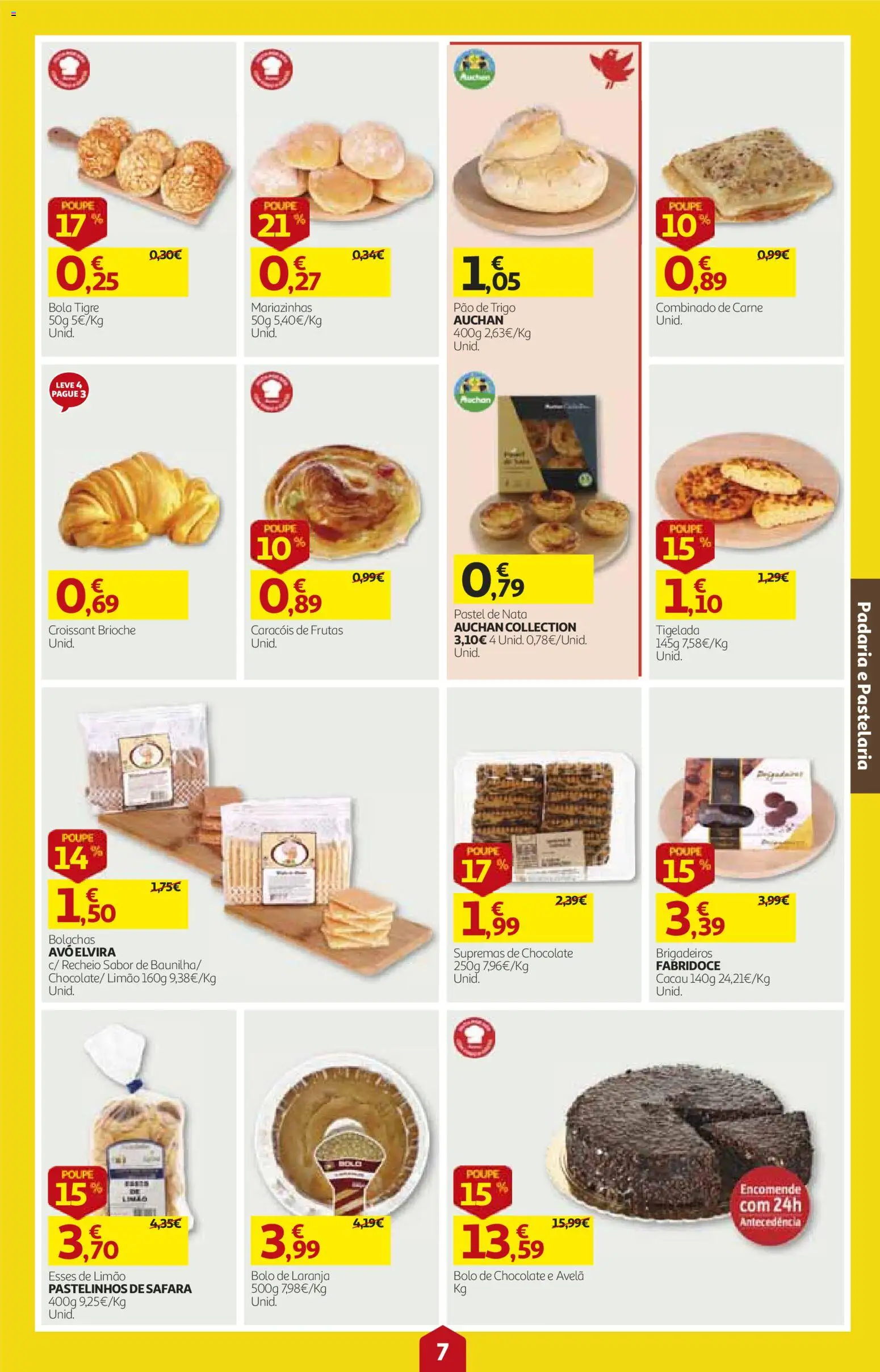 Auchan folheto │ válido de 15/10/2026 | Página: 7 | Produtos: Cacau, Pão de trigo, Frutas, Carne