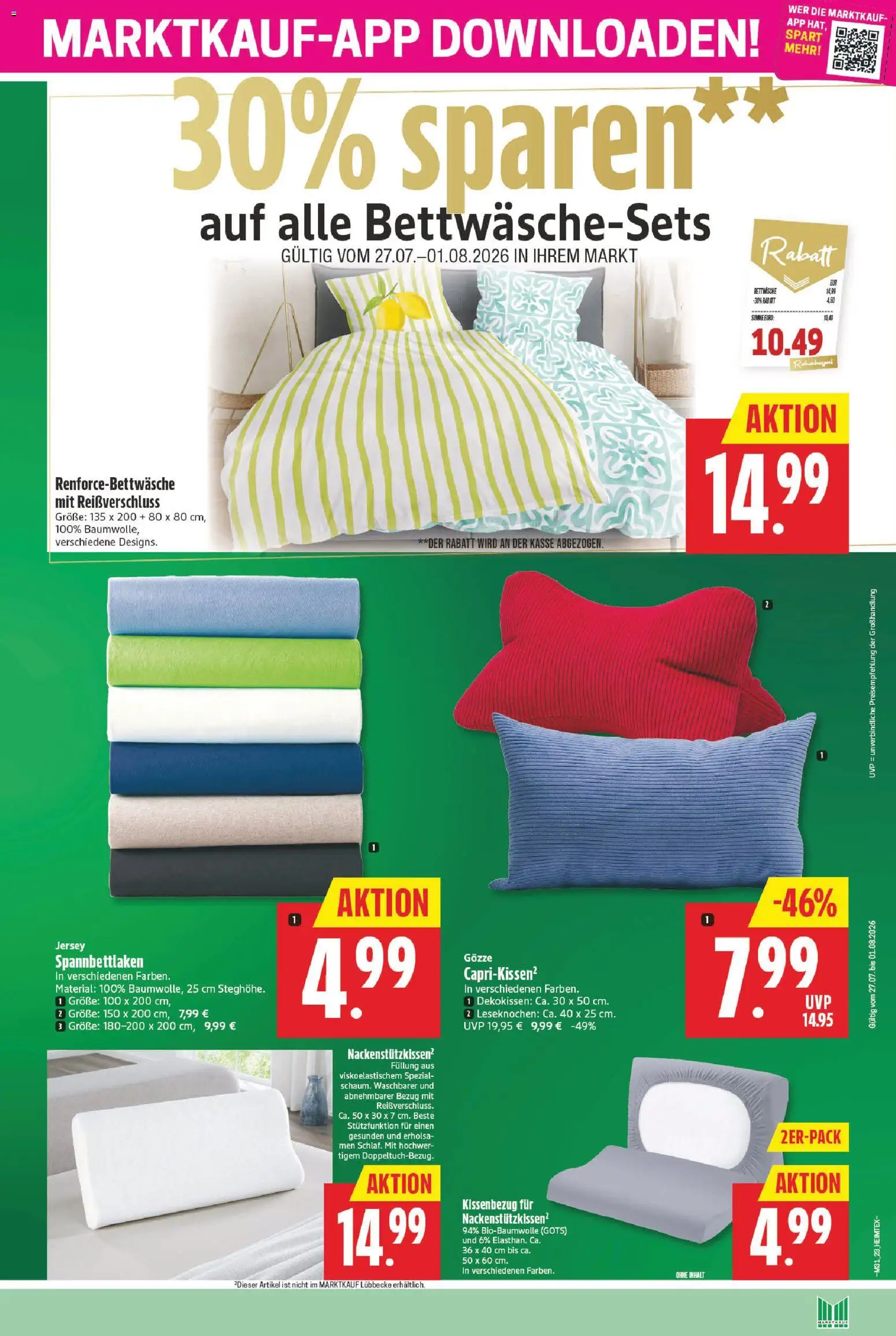 Marktkauf Prospekt – gültig ab 27.07.2026 | Seite: 27 | Produkte: Bettwäsche