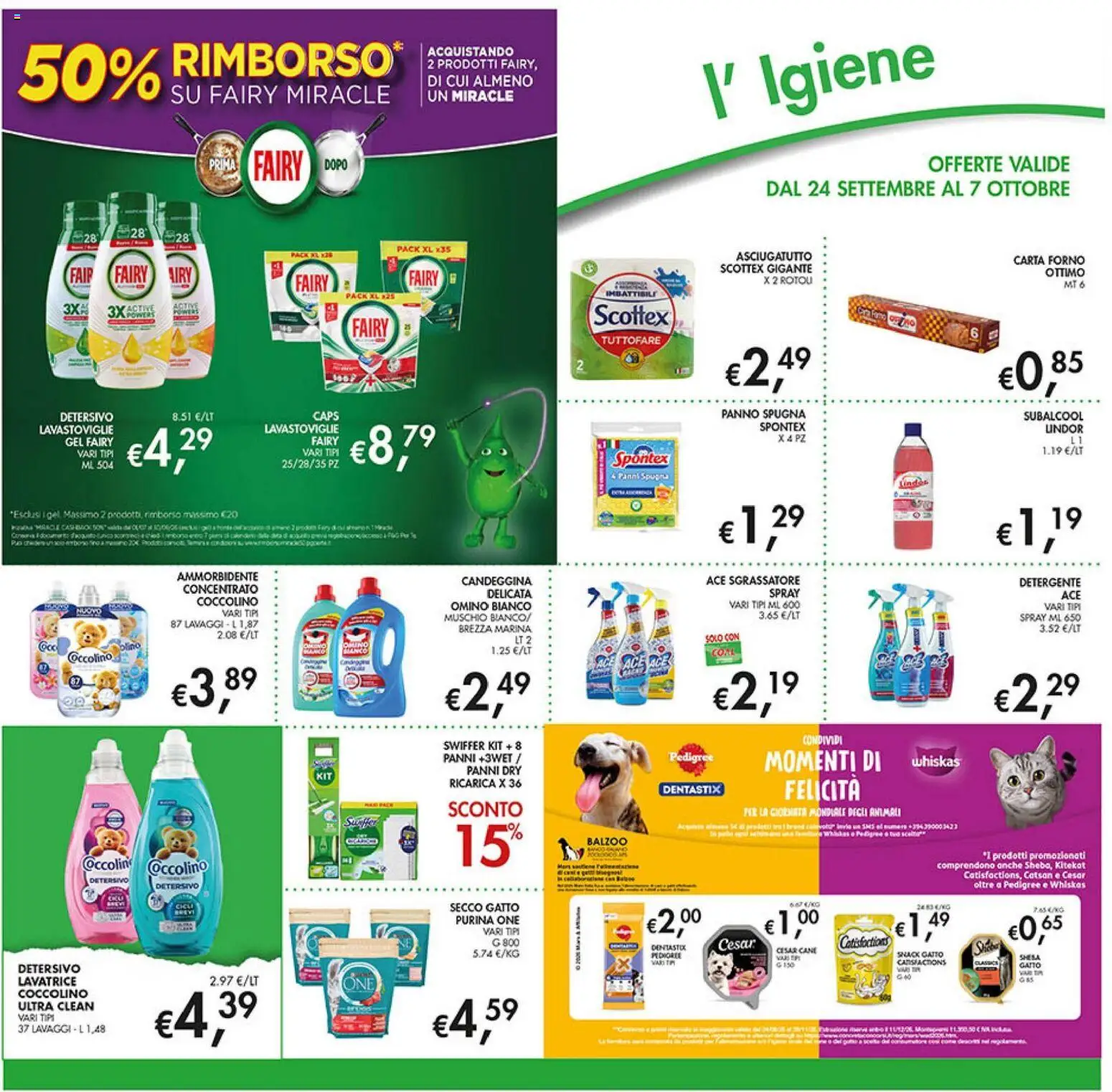Volantino Coal del 24/09/2026 | Pagina: 26 | Prodotti: Ammorbidente, Candeggina, Sgrassatore, Asciugatutto