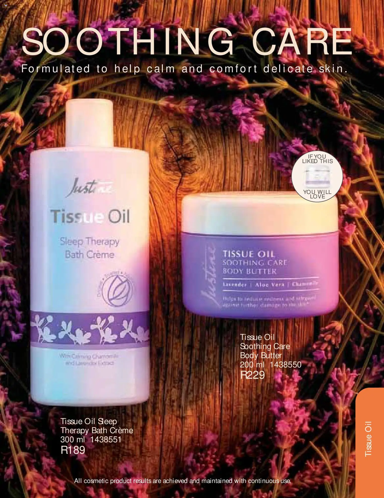 New Justine catalogue – valid from 01/08/2026 | Page: 110 | Products: Tissue oil, Body butter, Butter, Oil