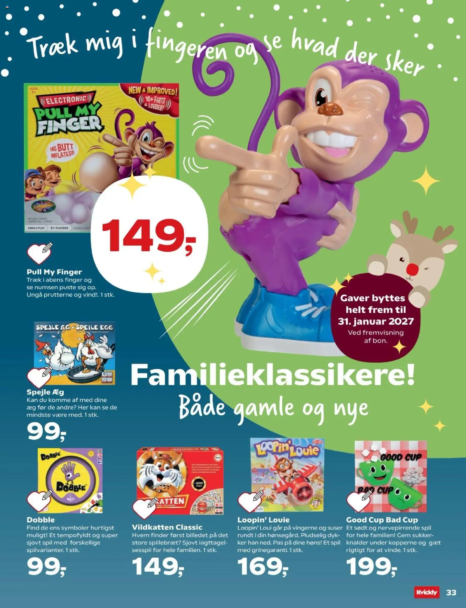 Kvickly tilbudsavis – gyldig fra 09/10/2026 | Side: 33 | Produkter: Sukkerknalder, Sukker, Spil, Bad