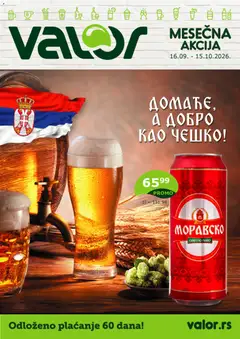 Valor katalog - pregled Valor kataloga - važi od 16.09.2026