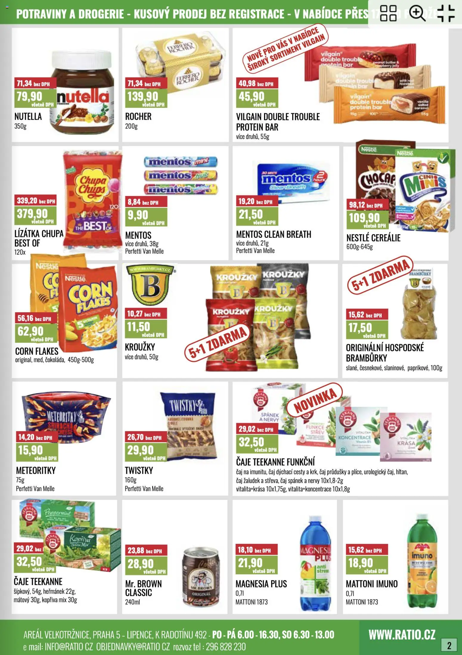 Ratio leták od 01.10.2026 | Strana: 3 | Produkty: Mattoni, Bramburky, Protein bar, Protein