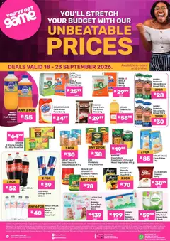 Game specials catalogue – valid from 18/09/2026