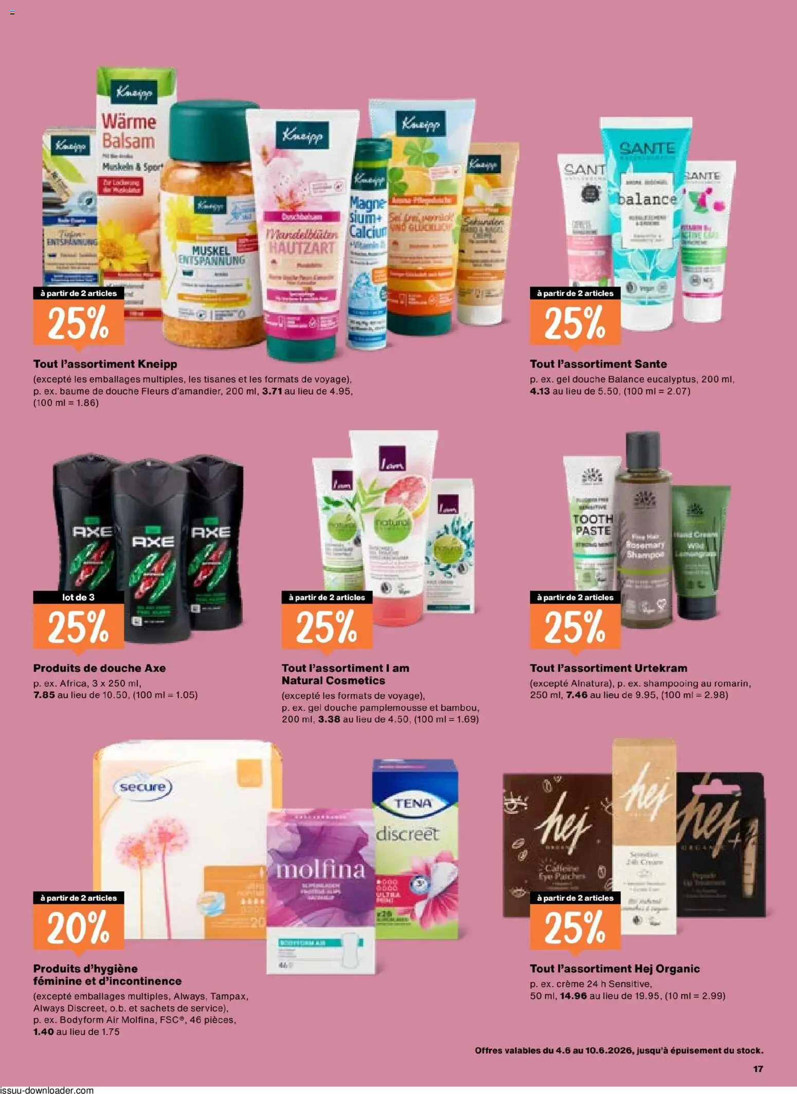 Migros aktionen FR – gültig ab 04.06.2026 | Seite: 17 | Produkte: Shower Gel, Grapefruit, Creme