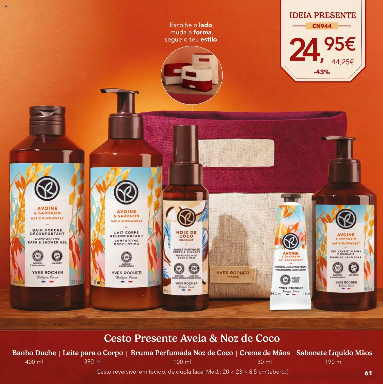 Yves Rocher Catálogo de natal │ válido de 21/10/2026 | Página: 61 | Produtos: Sabonete, Leite, Banho, Coco