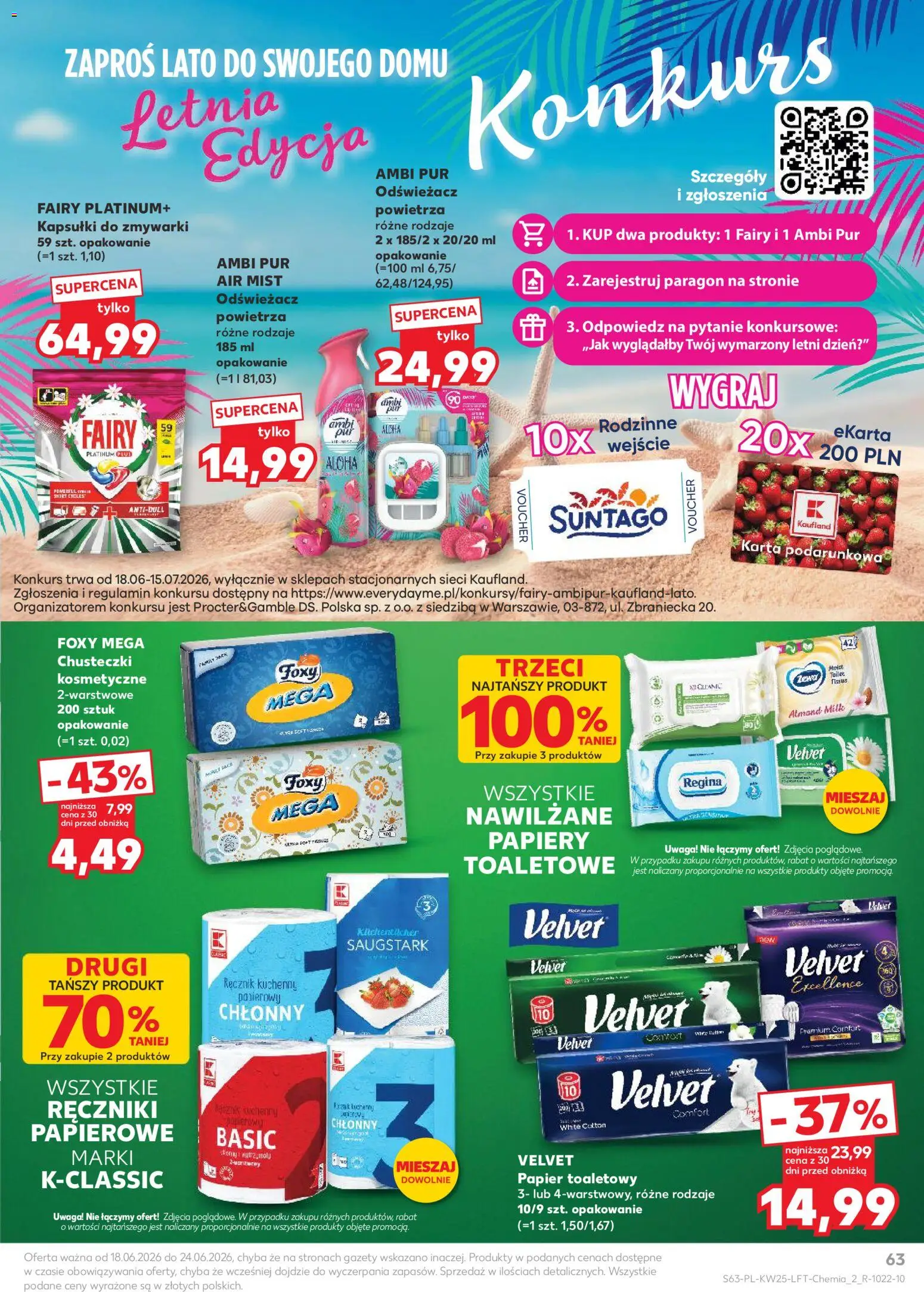 Kaufland Polsko leták od 18.06.2026 | Strana: 63 | Produkty: Velvet