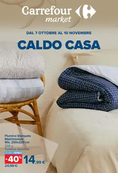 Anteprima del volantino Carrefour volantino Market Caldo Casa valido a partire dal 07/10/2026