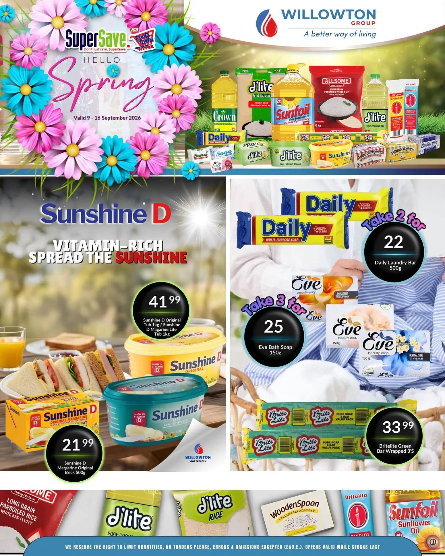 New Super Save catalogue – valid from 09/09/2026 | Page: 17 | Products: Spread, Bath, Margarine, Rice