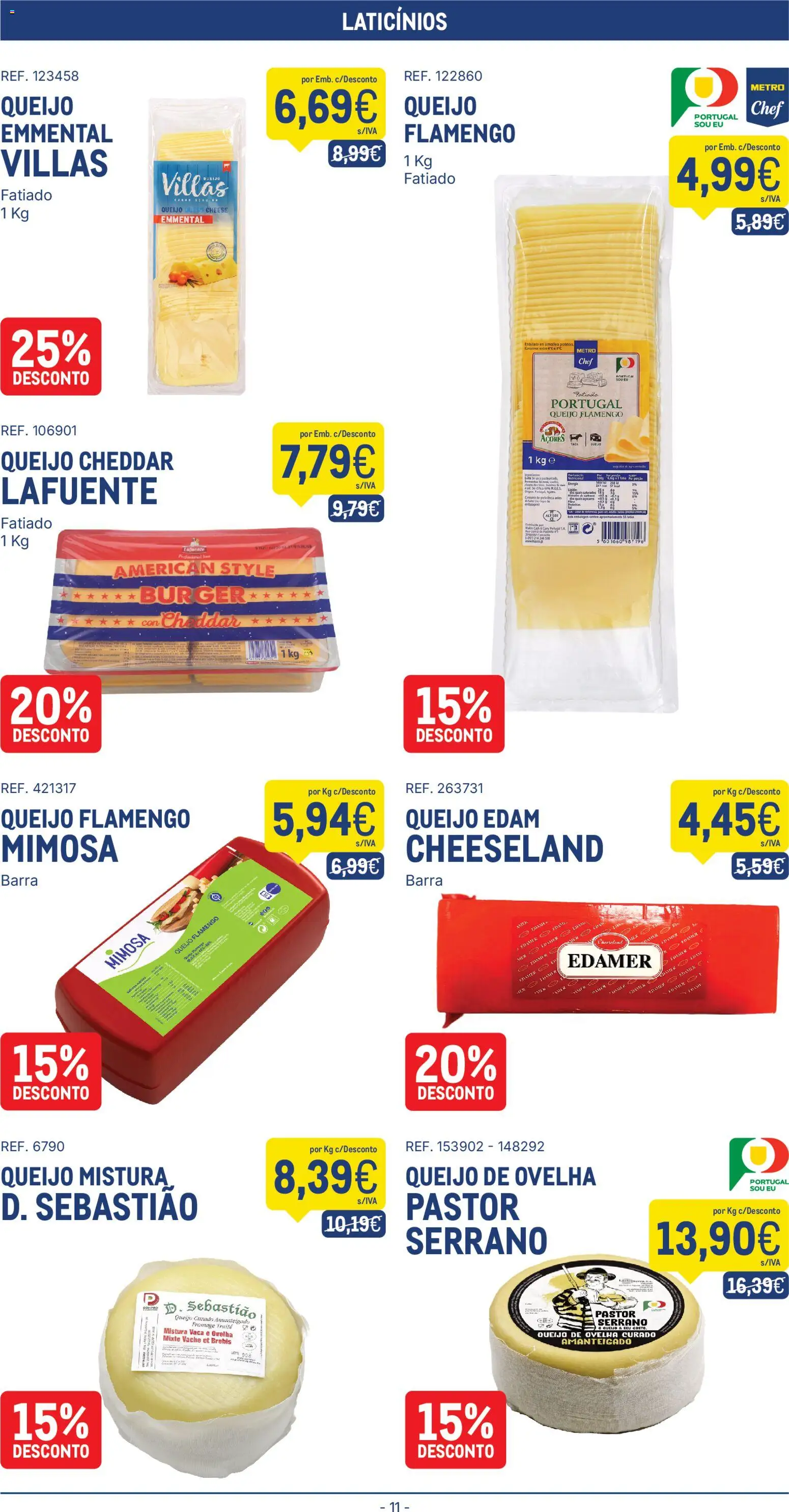 Makro folheto │ válido de 11/08/2026 | Página: 11 | Produtos: Laticínios, Queijo de ovelha, Cheddar, Queijo curado