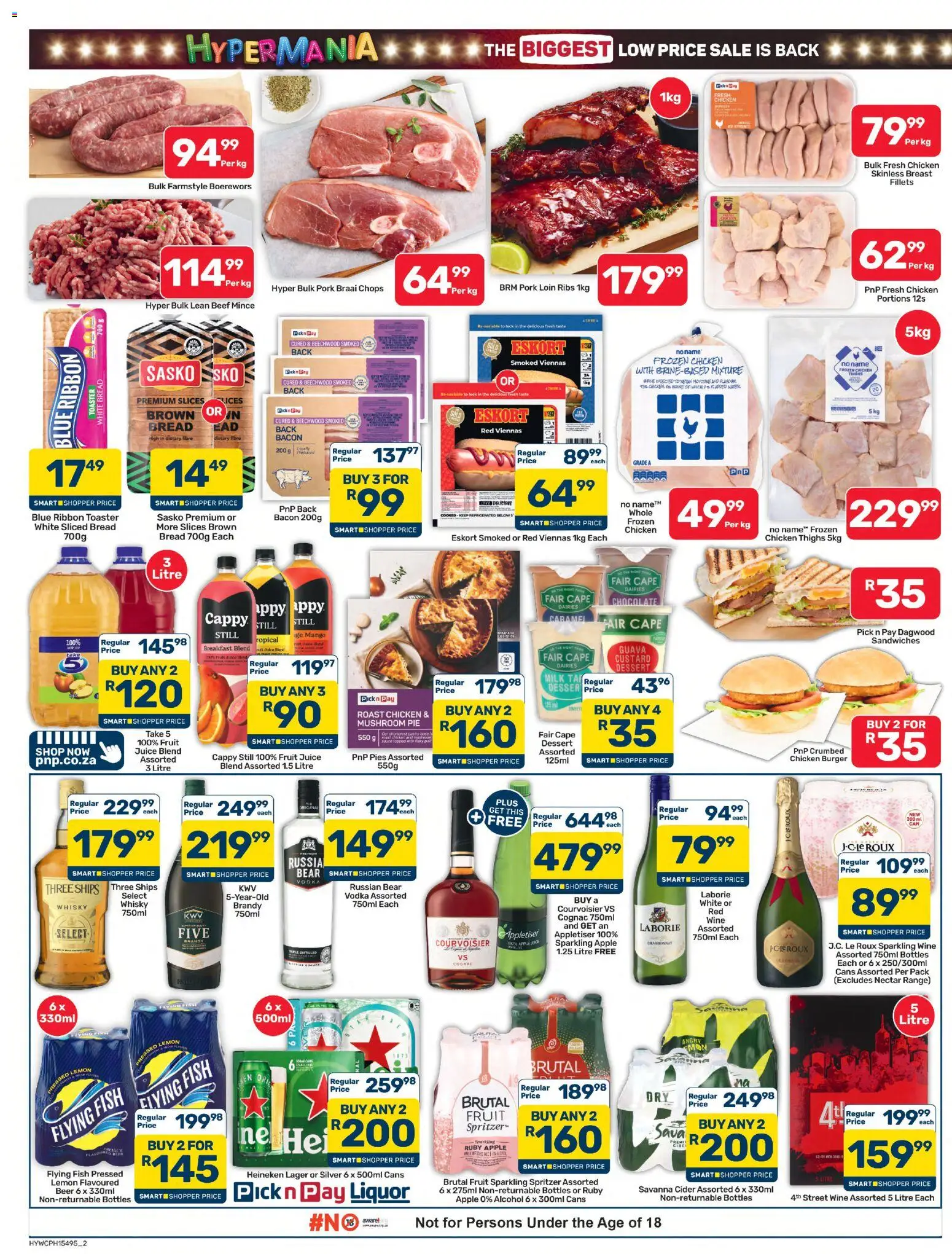 New Pick n Pay catalogue – valid from 25/09/2026 | Page: 2 | Products: Beer, Fish, Beef, Mango