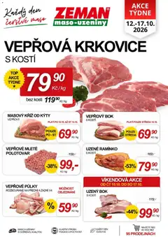 Náhled letáku Prodejny Zeman leták - Praha, Dačice, Jindřichův Hradec od 12.10.2026