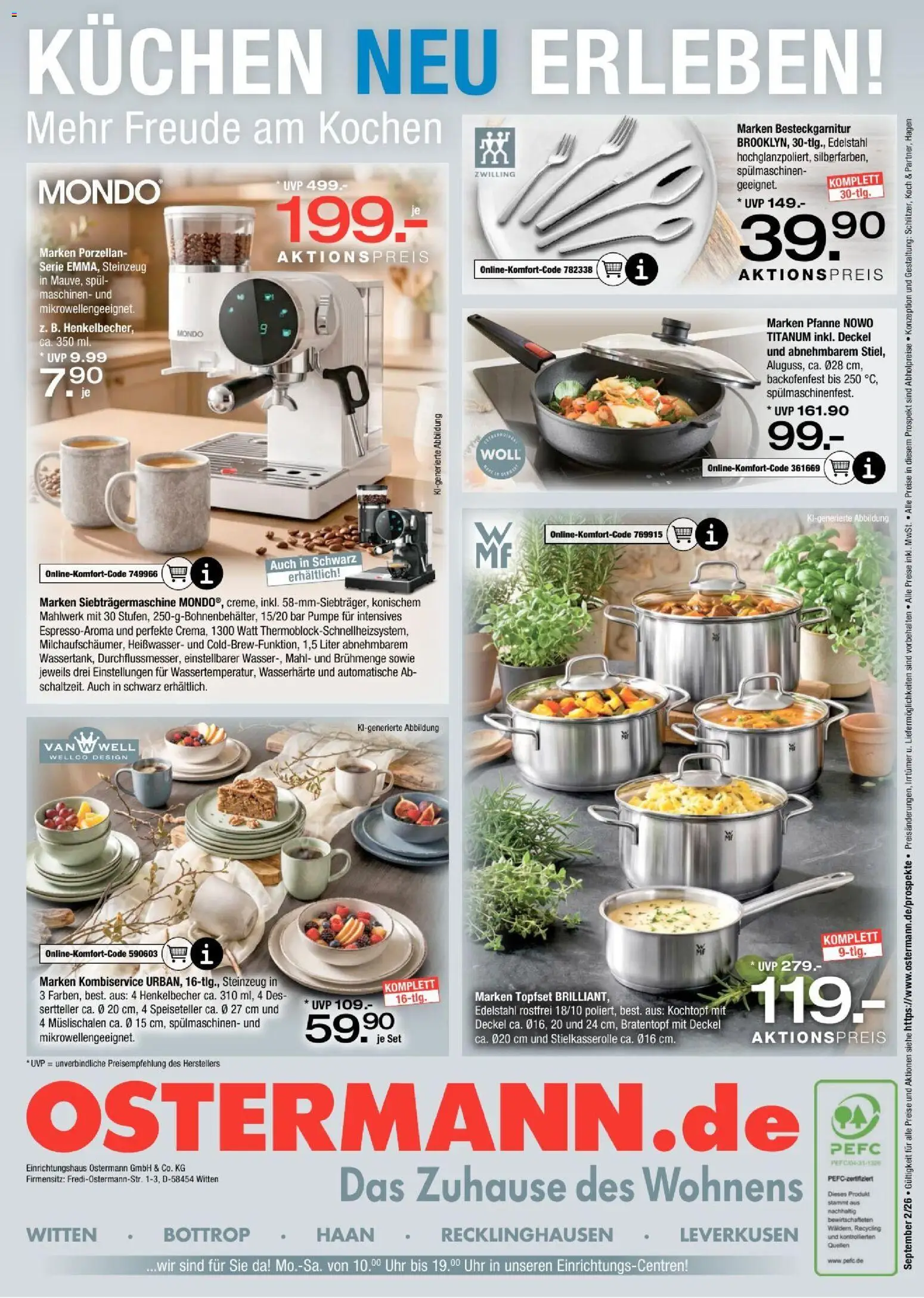 Ostermann - Fakta Küchenjournal 2026 – gültig ab 03.09.2026 | Seite: 24 | Produkte: Kuchen, Uhr