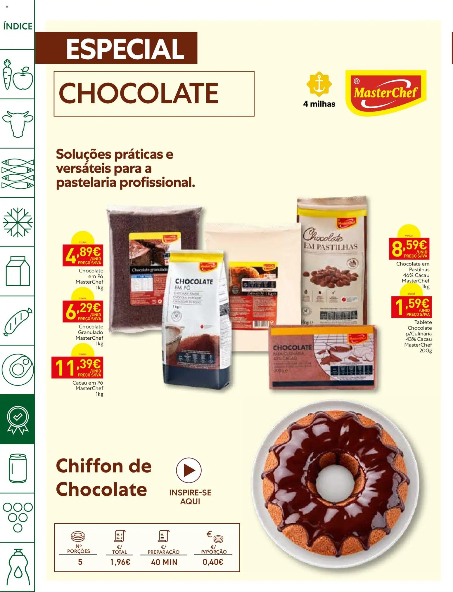 Recheio folheto Horeca │ válido de 06/10/2026 | Página: 18 | Produtos: Pó, Cacau, Chocolate