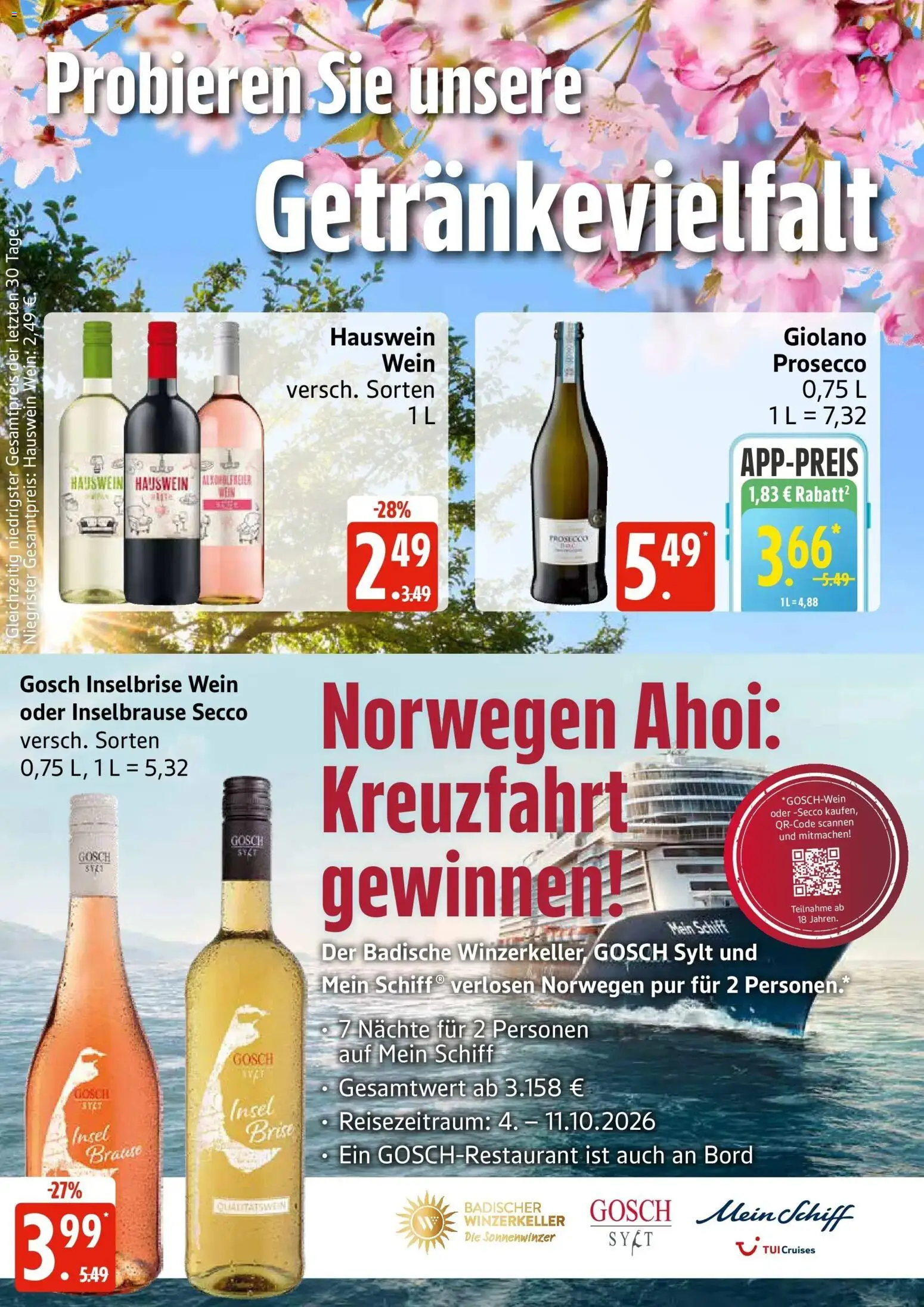 Marktkauf Prospekt Schleswig	 – gültig ab 04.05.2026 | Seite: 26 | Produkte: Prosecco, Wein