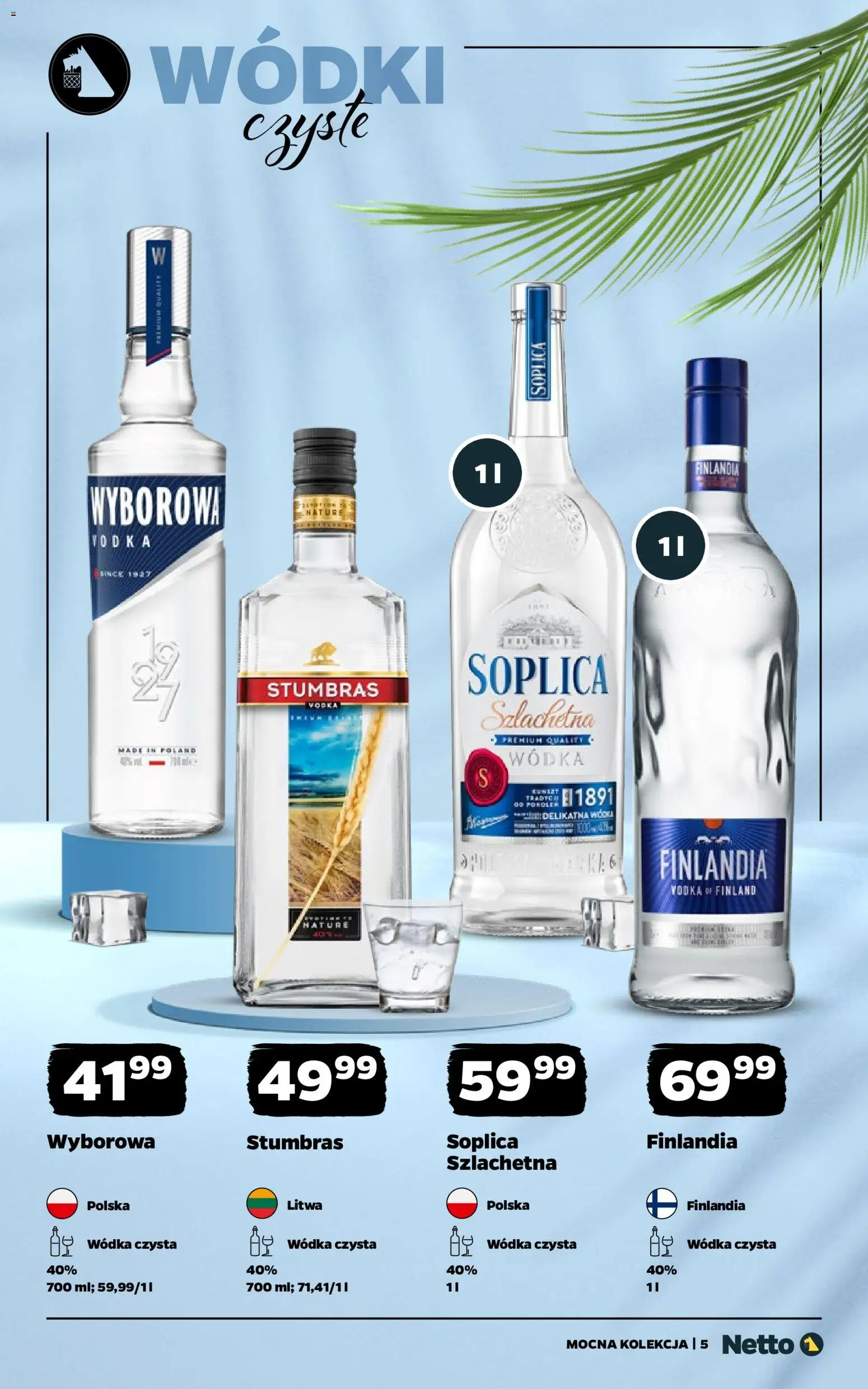 Netto gazetka - Mocna Kolekcja od 06.07.2026 | Strona: 5 | Produkty: Vodka, Wódka