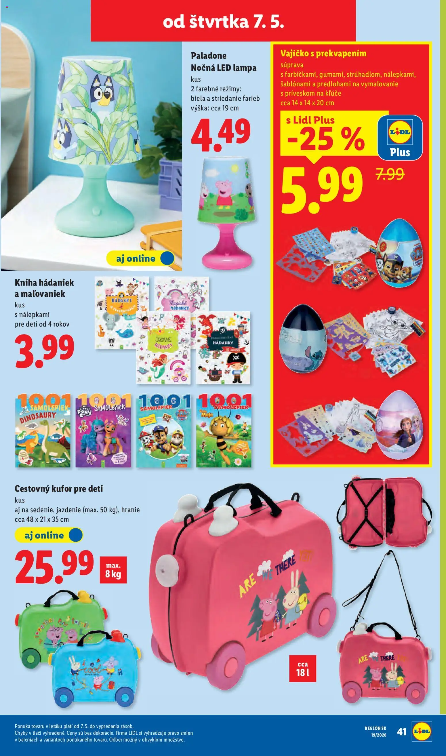 Nové Lidl akcie – leták je platný od 04.05.2026 | Strana: 81 | Produkty: Lampa, Led lampa, Kniha