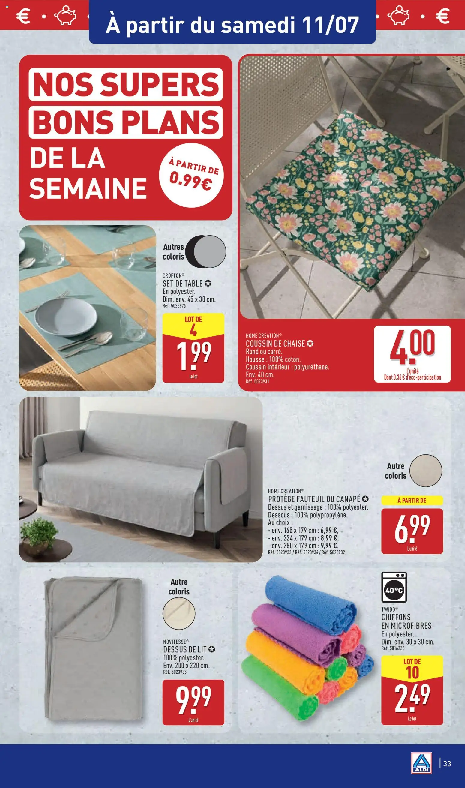 {H1} | Page: 35 | Produits: Canapé, Fauteuil, Table, Home Creation