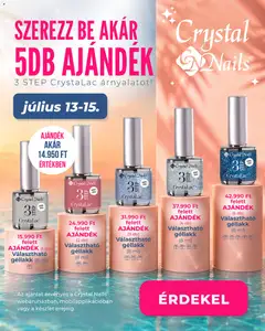 Crystal Nails Ajándek - amely érvényes a következő dátumtól: 2026.07.13.