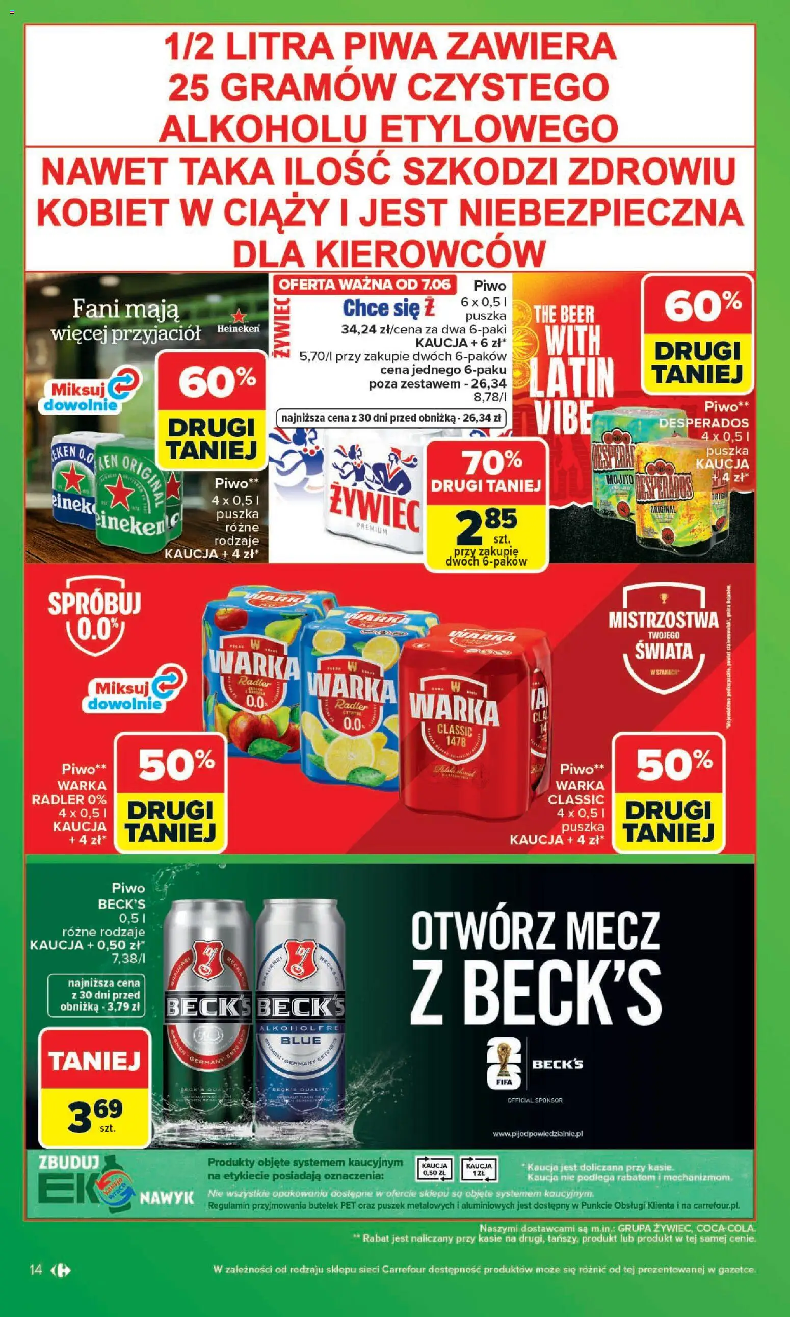 Carrefour gazetka - Zakupowa taktyka kibica od 01.06.2026 | Strona: 14