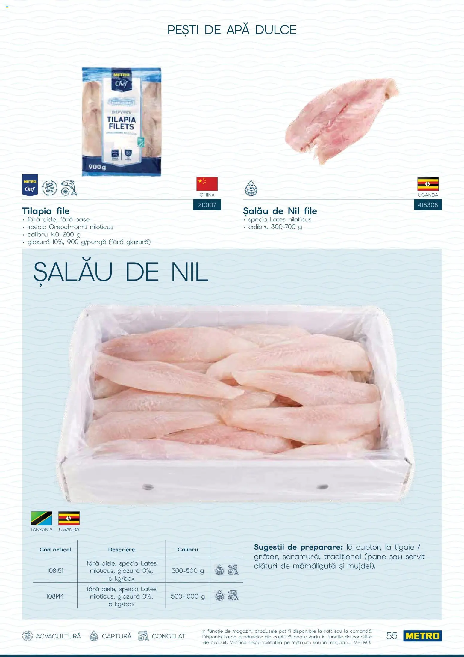 Noul catalog Metro – valabil de la 01.10.2026 | Pagină: 55 | Produse: Tigaie, Raft, Apă