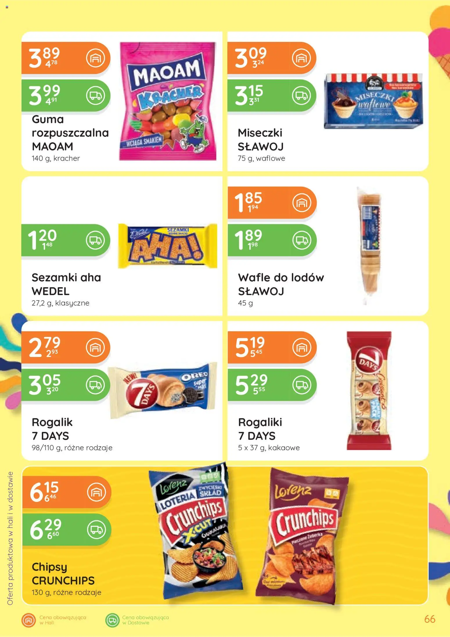 Eurocash gazetka od 25.06.2026 | Strona: 66 | Produkty: Chipsy, Wafle