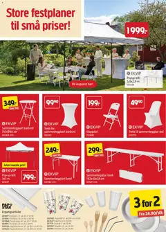 Forhåndsvisning av Jula kundeavis gyldig fra 11.06.2026 | Side: 2 | Produkter: Barbord, Benk, Bord, Klappstol