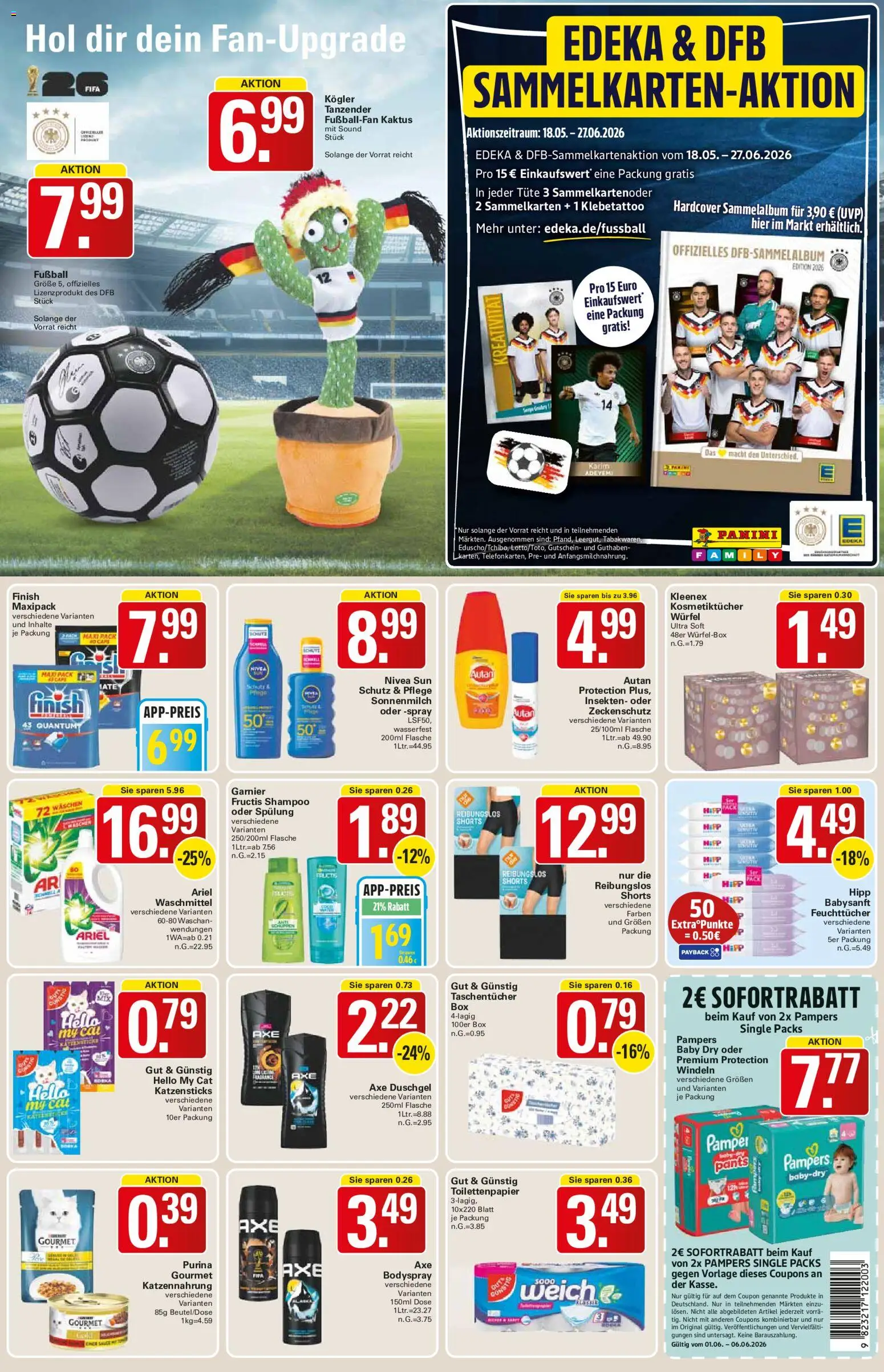 WEZ Prospekt – gültig ab 01.06.2026 | Seite: 17 | Produkte: Finish, Shampoo, Fußball, Duschgel