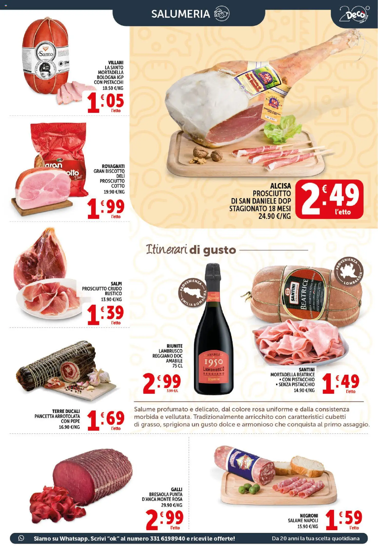 Volantino Decò del 20.05.2026 | Pagina: 3 | Prodotti: Prosciutto Crudo, Pepe, Prosciutto, Mortadella