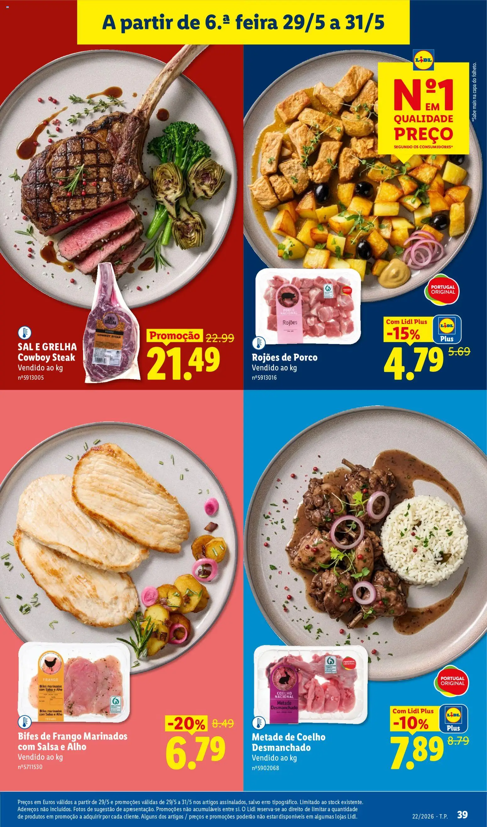 Lidl folheto │ válido de 25.05.2026 | Página: 39 | Produtos: Frango, Sal, Coelho