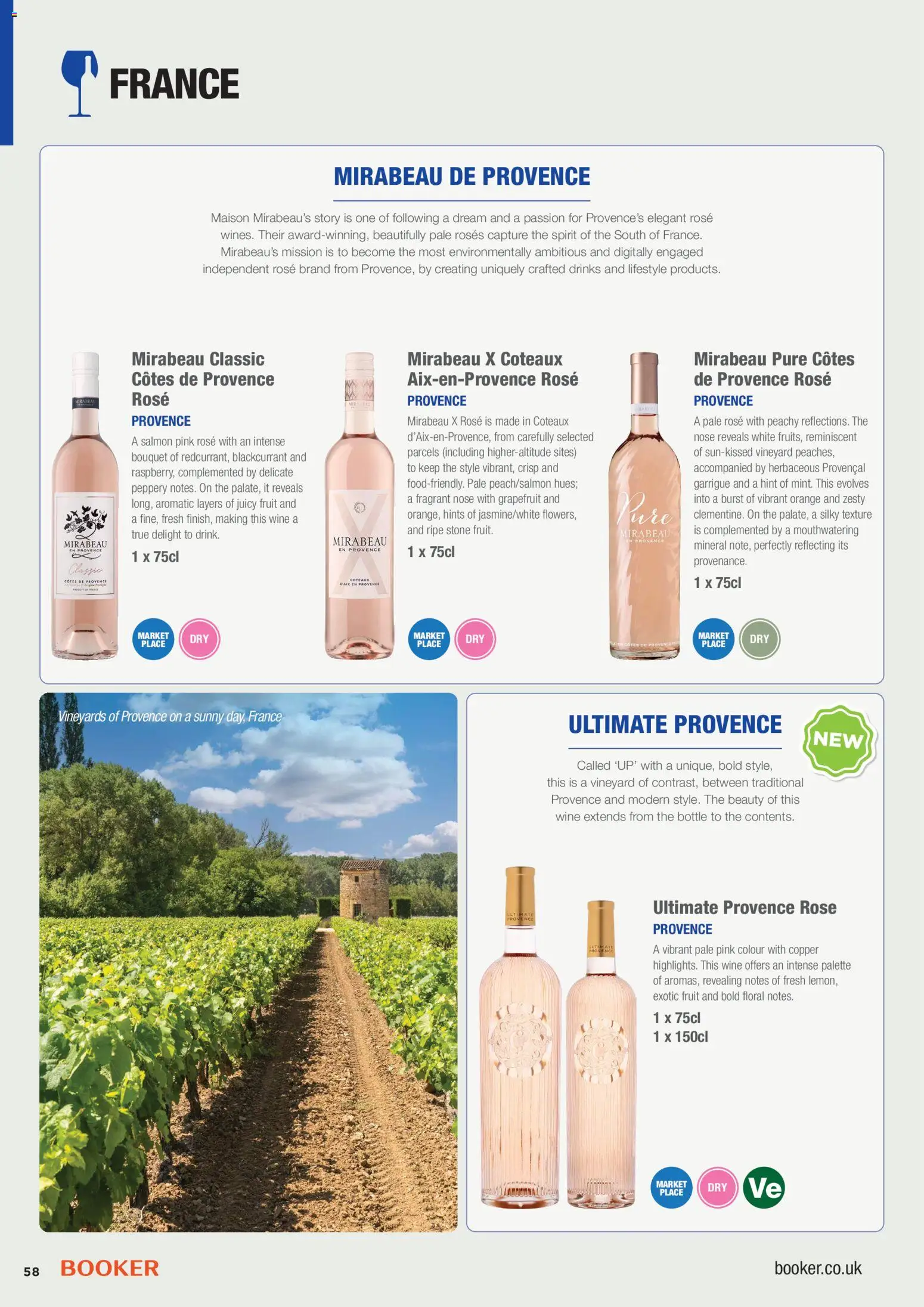 {H1} | Page: 58 | Products: Salmon, Roses, Drinks, Orange