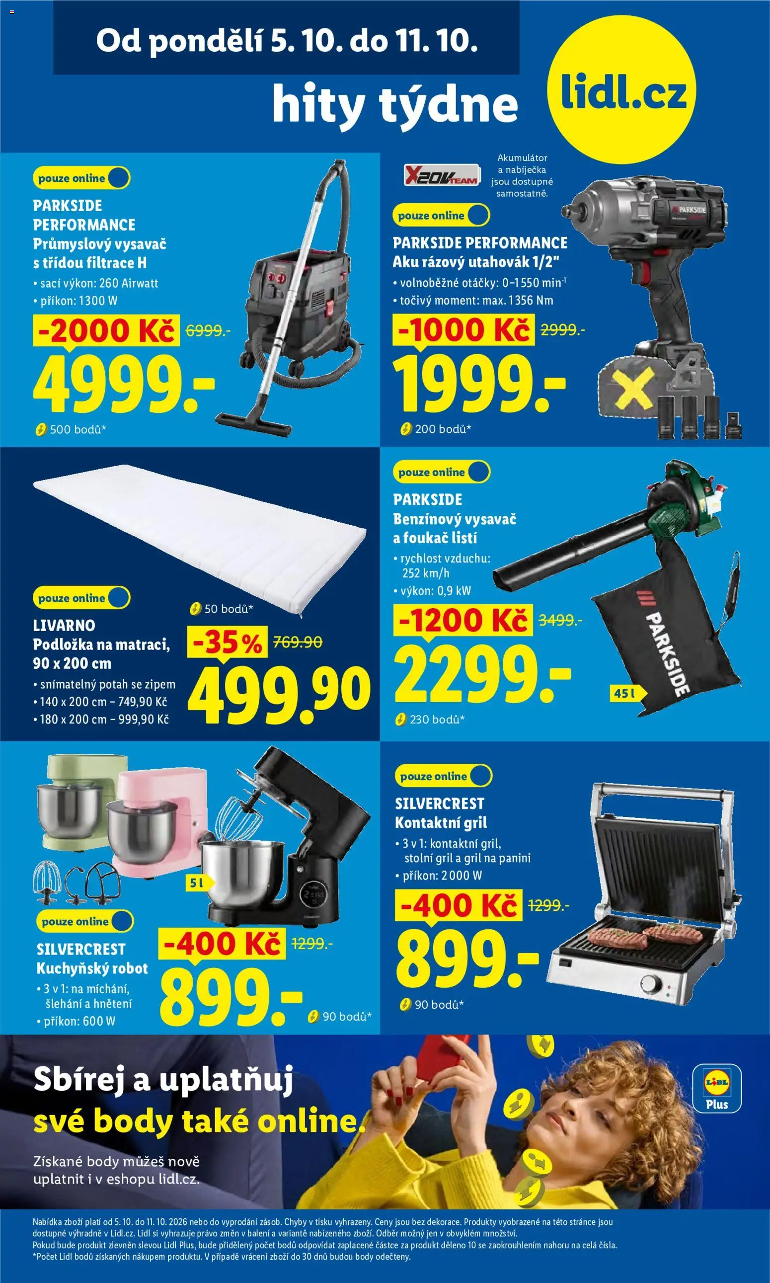 Lidl leták od 08.10.2026 | Strana: 33 | Produkty: Kuchyňský robot, Stolní gril, Robot, Body