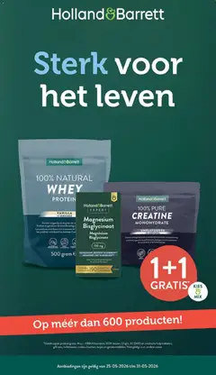 Holland & Barrett folder - Voorbeeld van een folder van Holland & Barrett, geldig van 25.05.2026