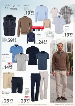Selgros Non Food ab 07.05.2026 gültig | Seite: 3 | Produkte: Chinoshorts, Poloshirt, Hose, Gürtel
