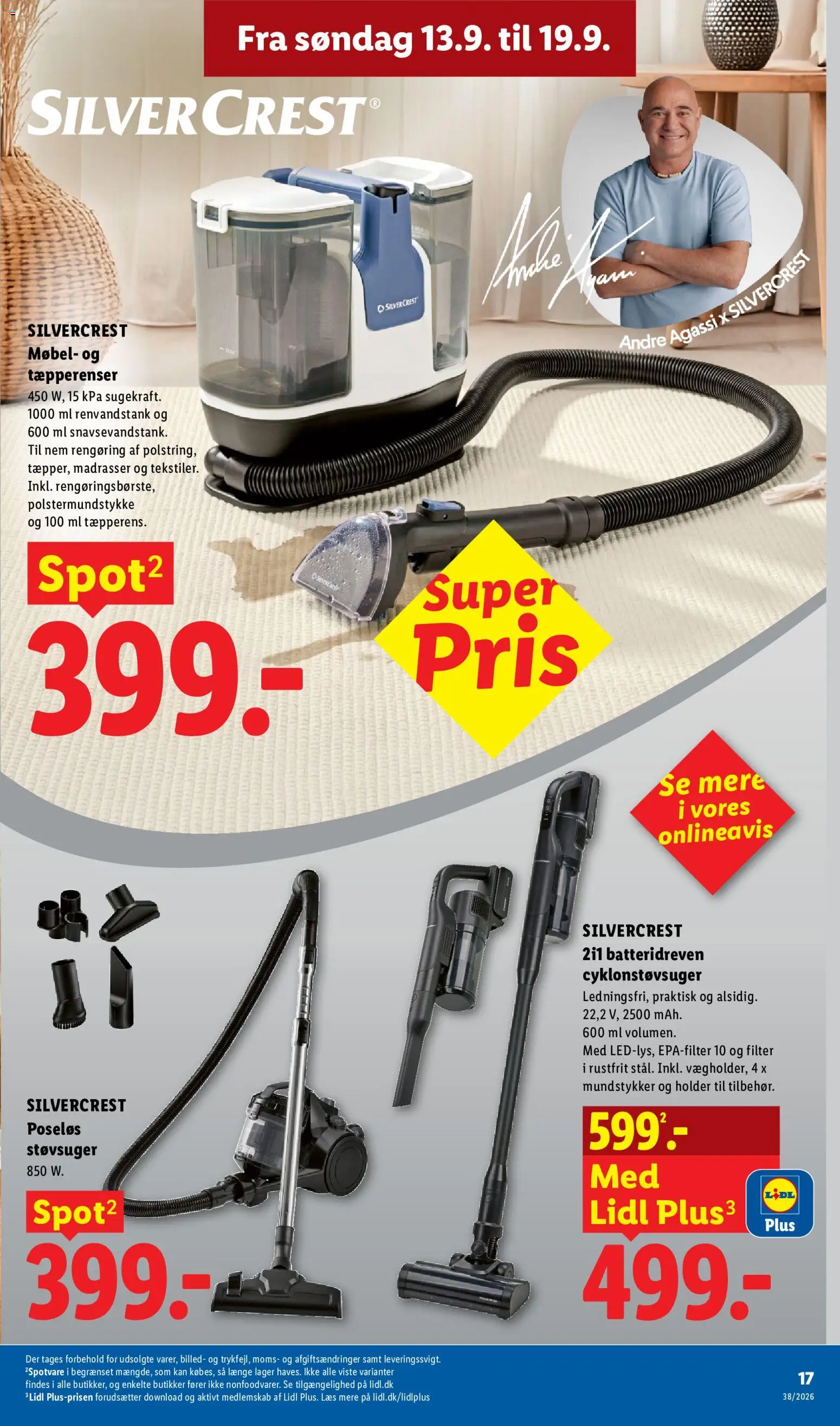 Lidl tilbudsavis – gyldig fra 13/09/2026 | Side: 3 | Produkter: Søm, Støvsuger