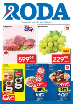 Roda katalog - pregled Roda kataloga - važi od 30.07.2026