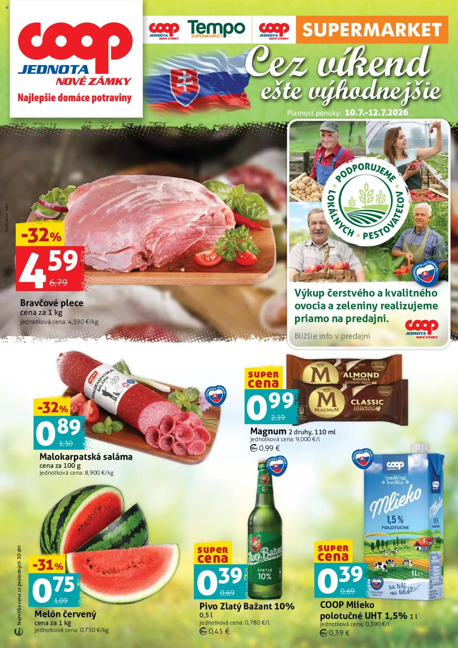 Nové COOP Jednota akcie – leták je platný od 10.07.2026 | Strana: 1
