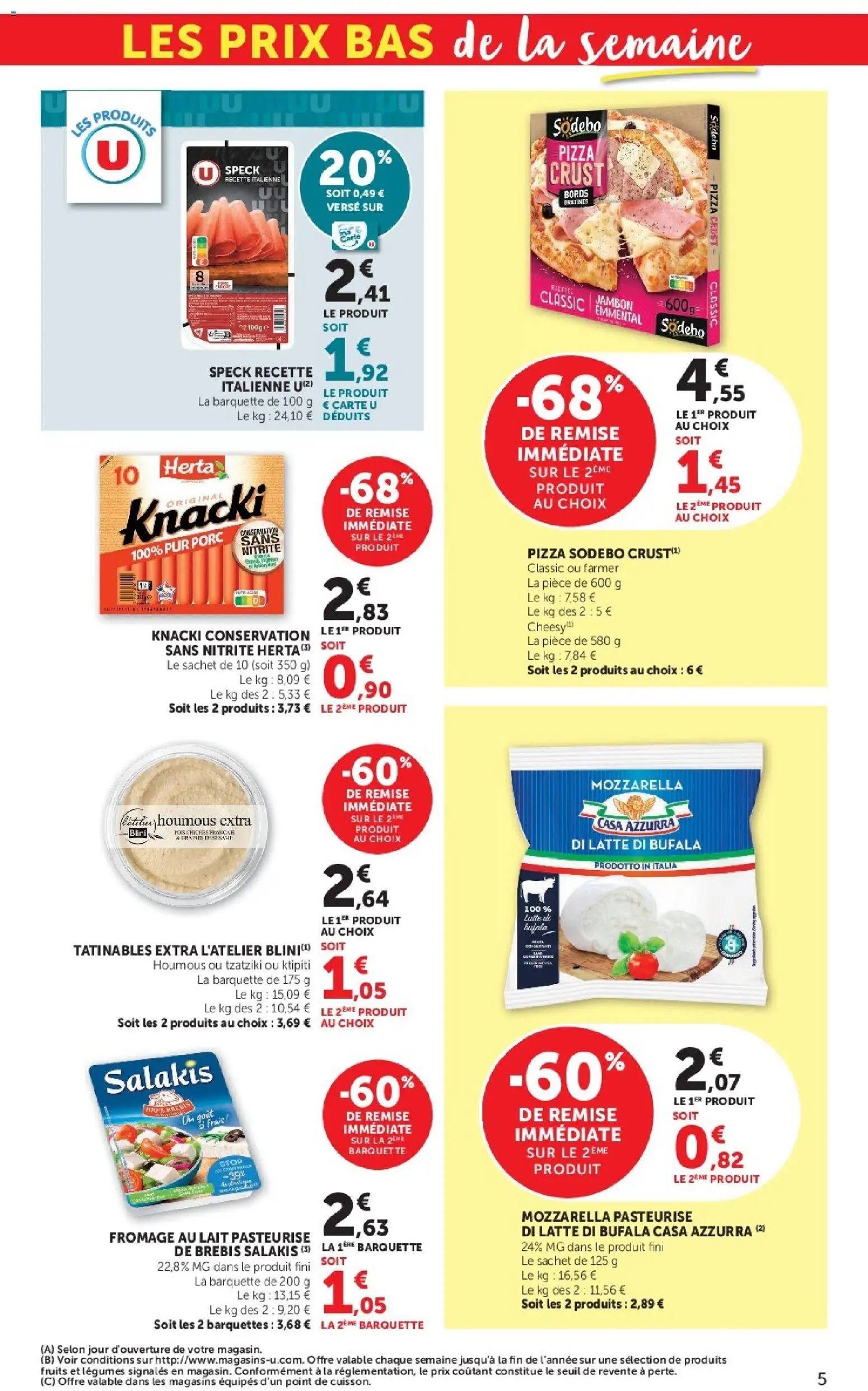 {H1} | Page: 5 | Produits: Emmental, Lait, Fromage, Pizza