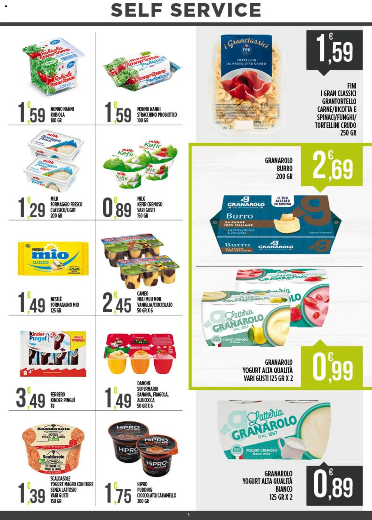 Volantino Euroesse del 04.05.2026 | Pagina: 9 | Prodotti: Formaggio, Burro, Noci, Stracchino
