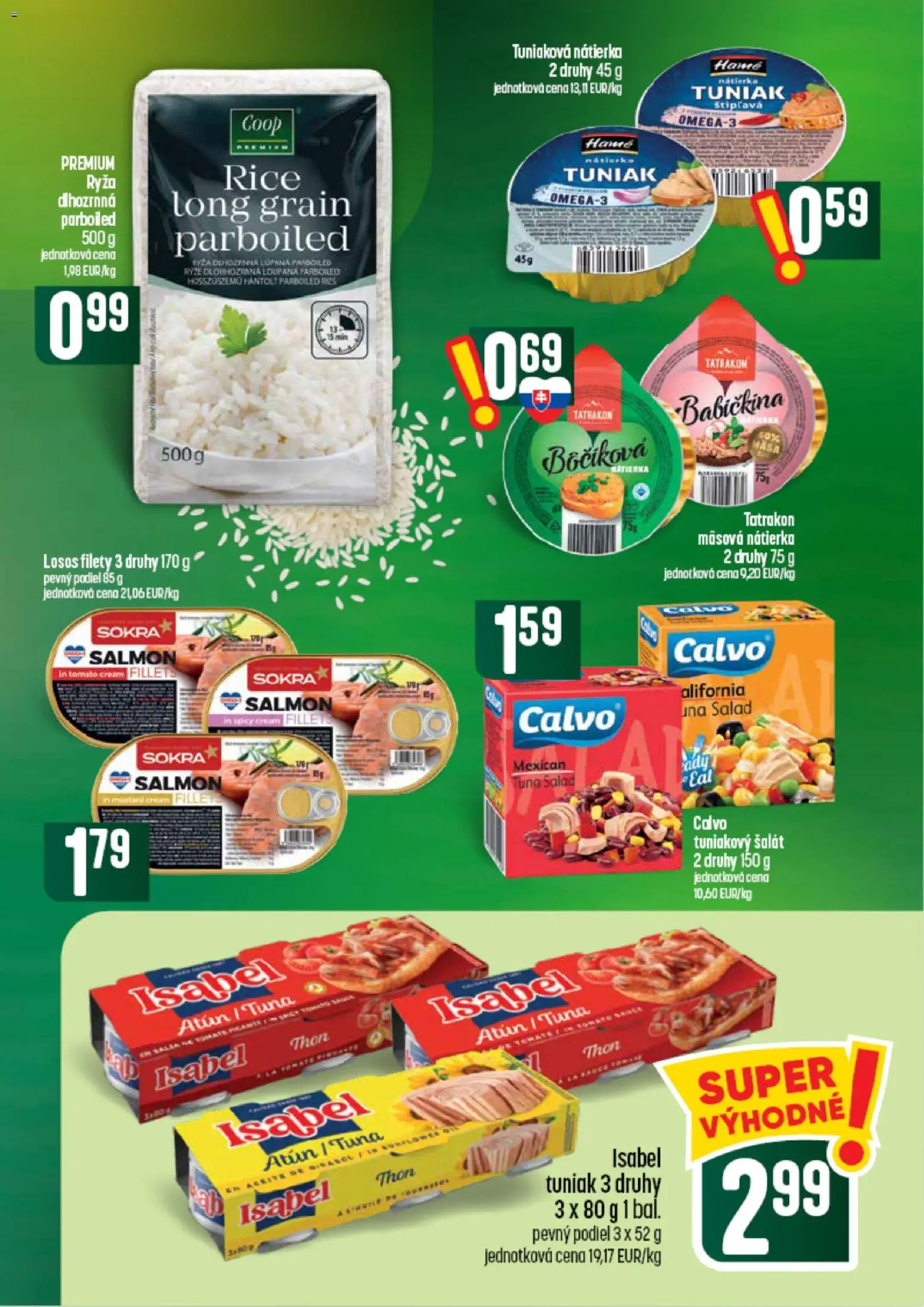 Nové COOP Jednota akcie – leták je platný od 10.09.2026 | Strana: 37 | Produkty: Ryža, Losos, Šalát, Tuniakový šalát